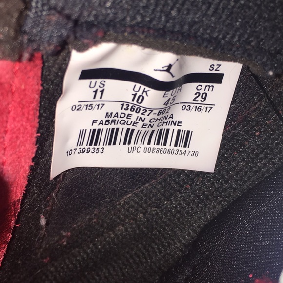 Jordan 5 red suede - Picture 6 of 8